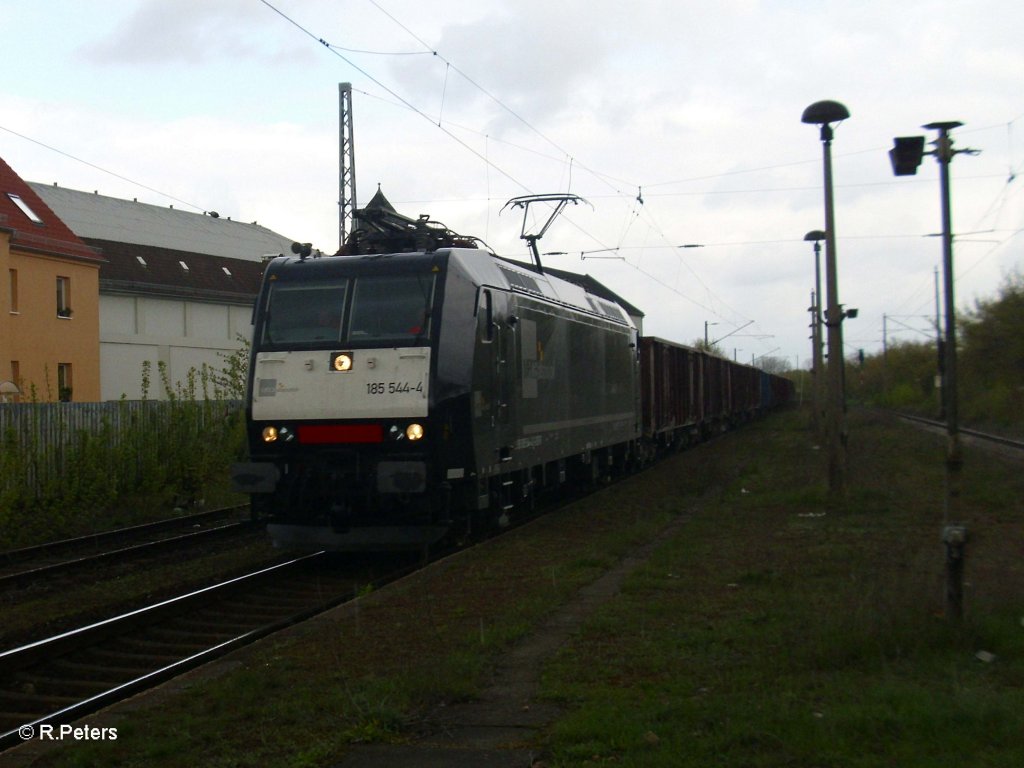 185 544-4 erreichte Eisenhttenstadt mit einem Kalkzug. 21.04.10