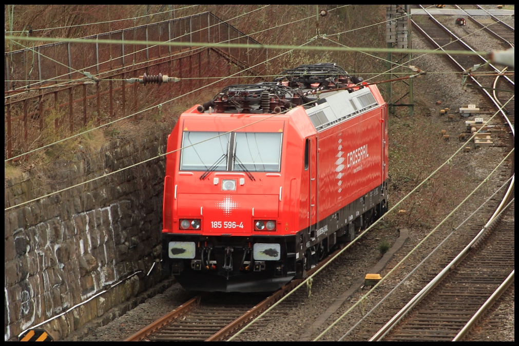 185 596 abgestellt am 26.03.11 in Siegen-Weidenau
