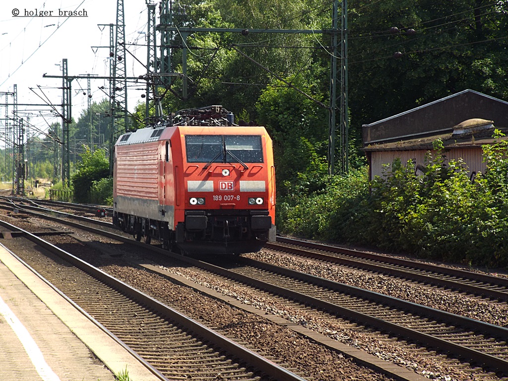 189 007-8 fuhr solo am 20.07.13 durch hh-harburg