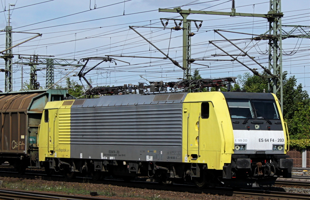 189 203 mit Gterzug am 02.09.12 in Fulda