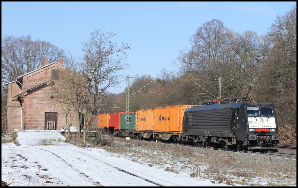 189 910 mit DGS	69313	Mhlenwerder - Mnchen Riem Ubf am 02.03.13 in Vollmerz