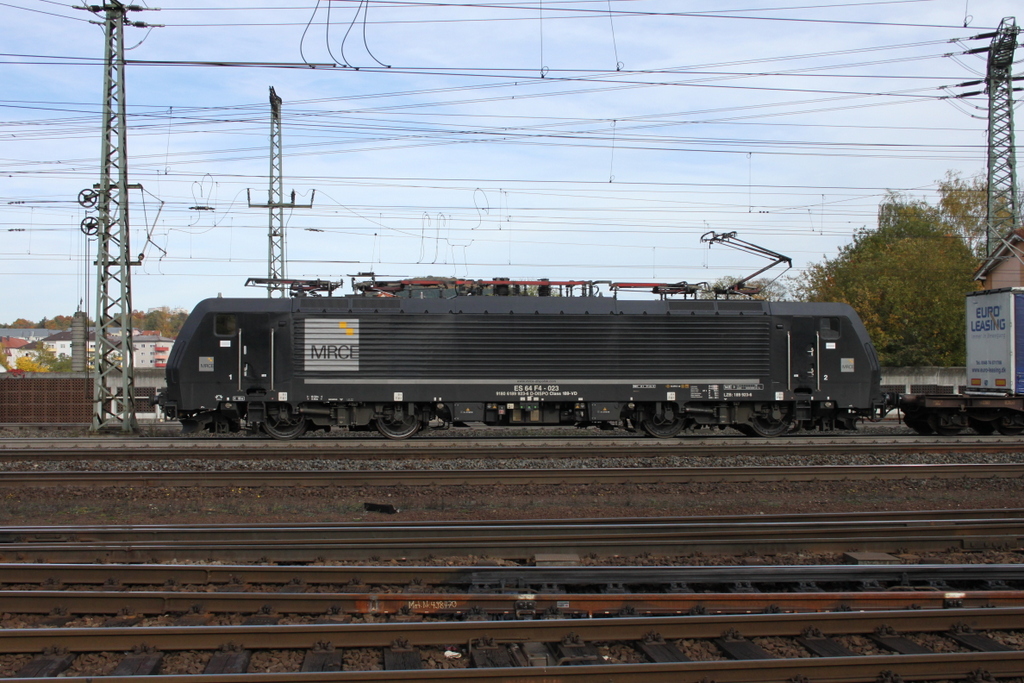 189 923 mit Gterzug am 18.10.12 in Fulda