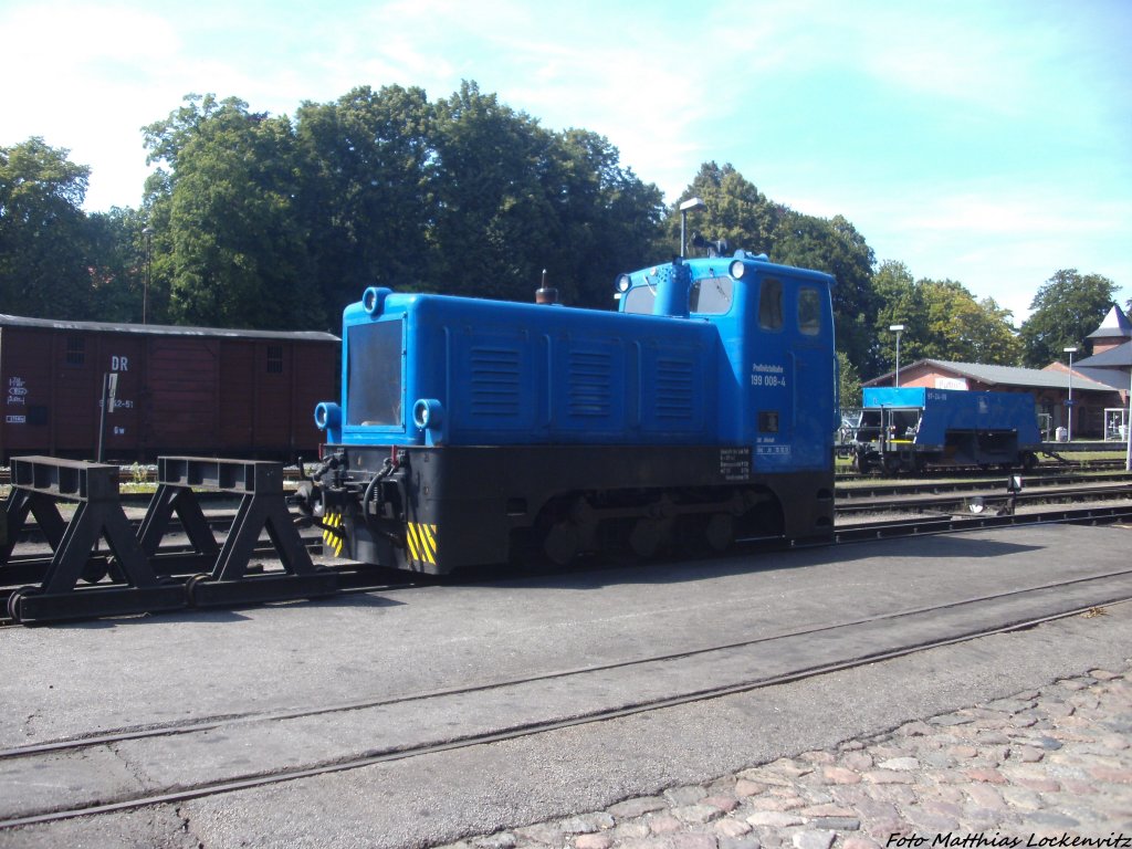 199 008-4 der Prenitztalbahn bei der RBB abgestellt am 5.8.13