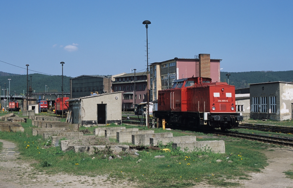 204 805 im Bw Saalfeld, 25.04.06