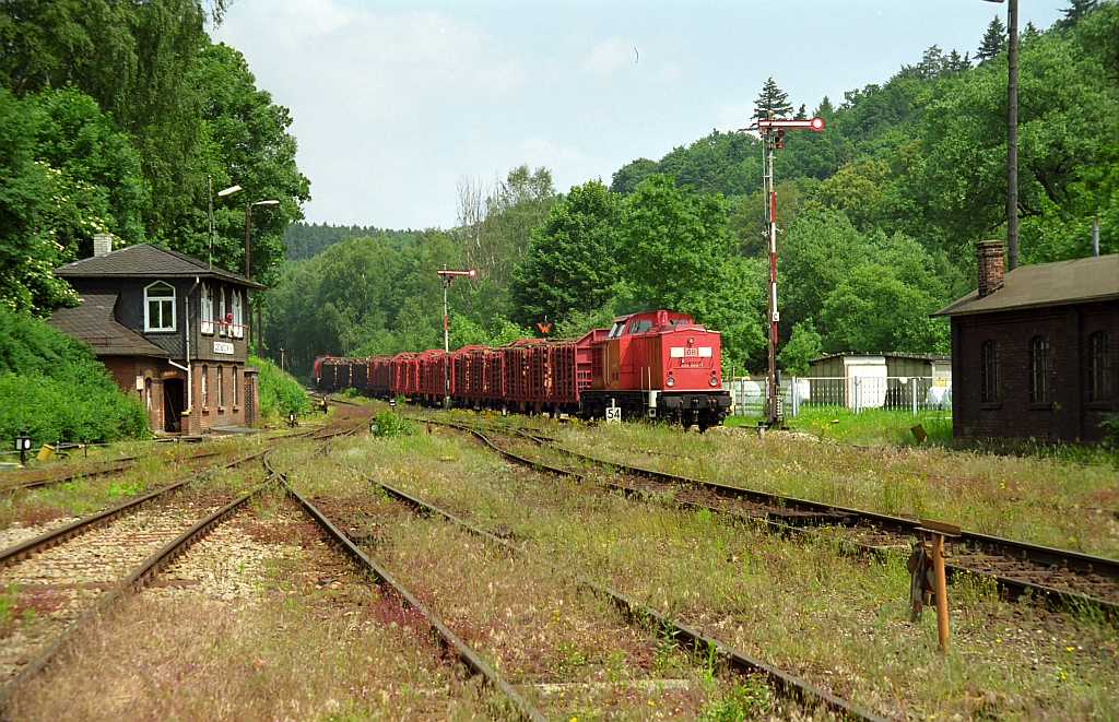 204 860 mit CB59833 Einfahrt Lobenstein, 25.06.01