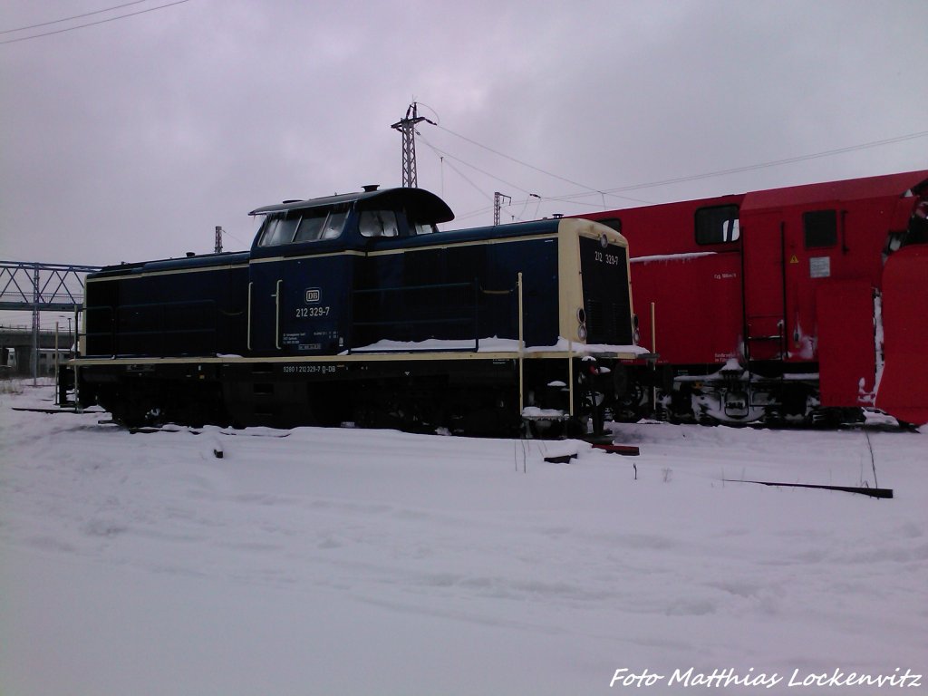 212 329 auf Bereitschaft in Stralsund am 21.3.13