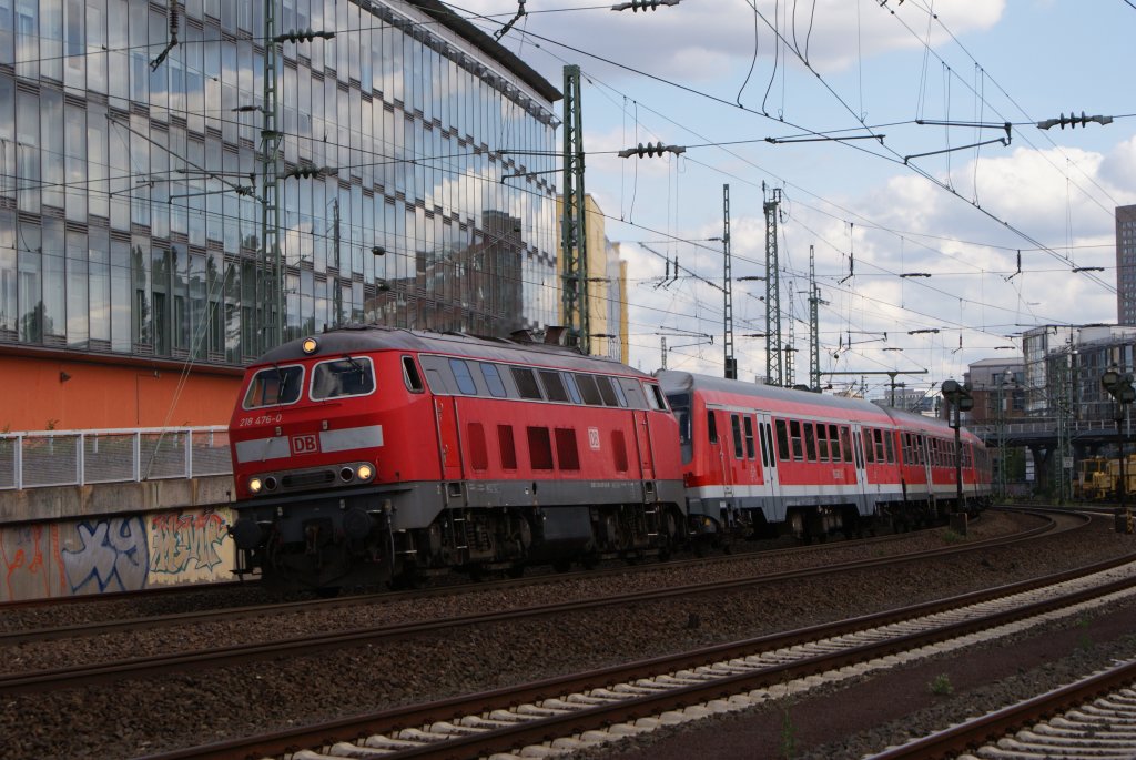 218 476-0 + 218 108-9 mit dem RE 15050 nach Glauburg-Stockheim 