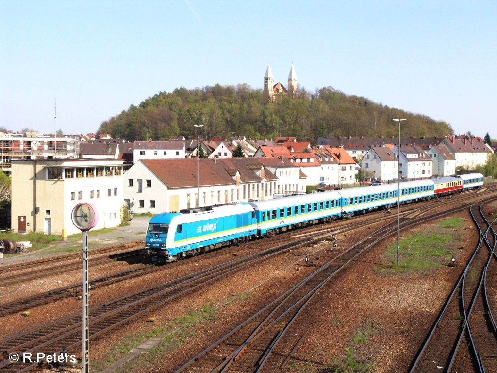 223 062 erreicht Schwandorf mit ein Alex nach Hof. 27.04.08