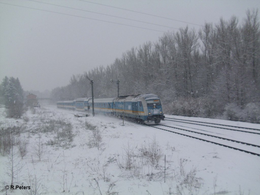 223 065 mit ALX84111 nach Mnchen in Reuth bei Erbendorf. 13.02.11