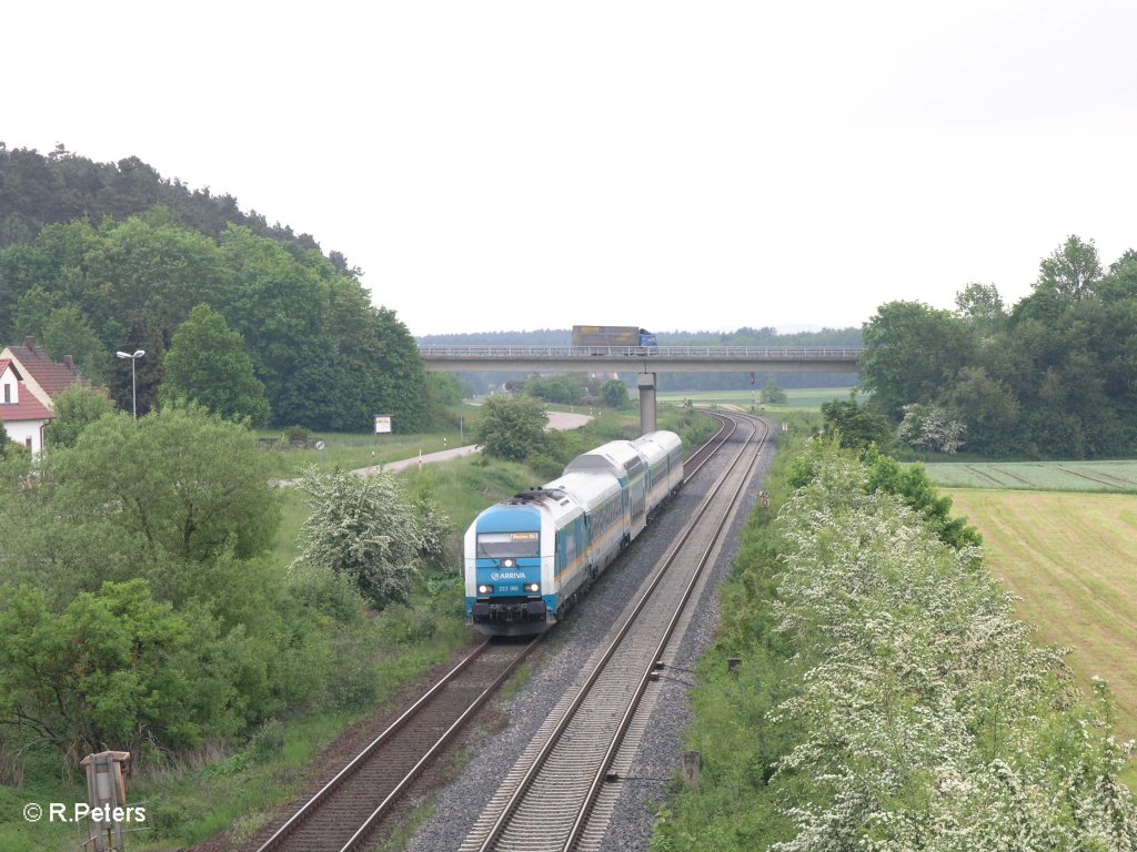 223 066 zieht den ALX87015 nach Mnchen bei Richt. 26.05.10