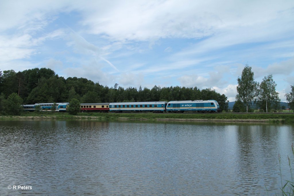 223 070 mit dem ALX84124 Mnchen - Hof bei Wiesau. 16.06.13