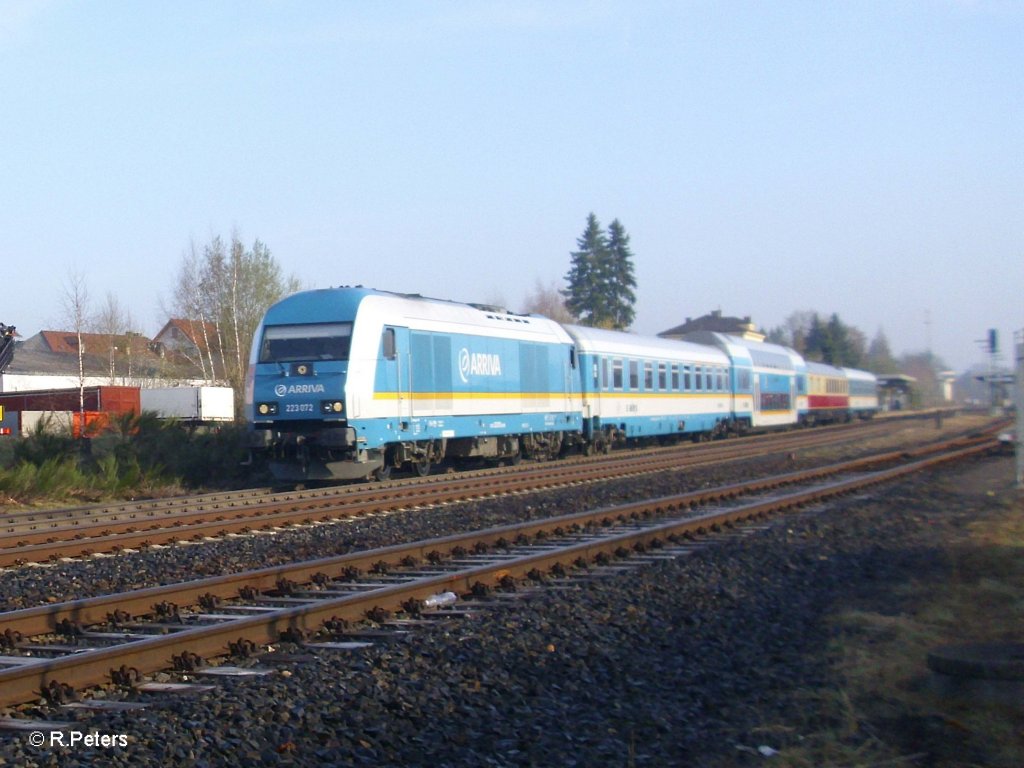 223 072 mit ALX84109 Hof – Mnchen in Wiesau. 07.04.11

