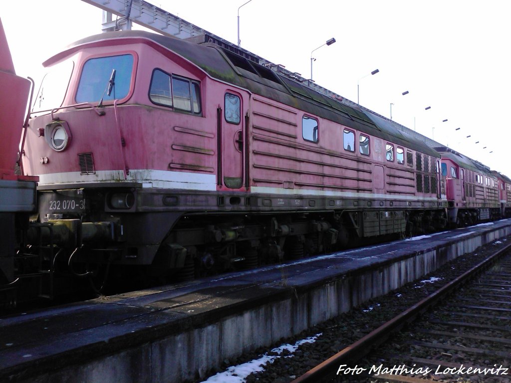 232 070-3 (BW Saalfeld/Saale)in Mukran am 4.3.13