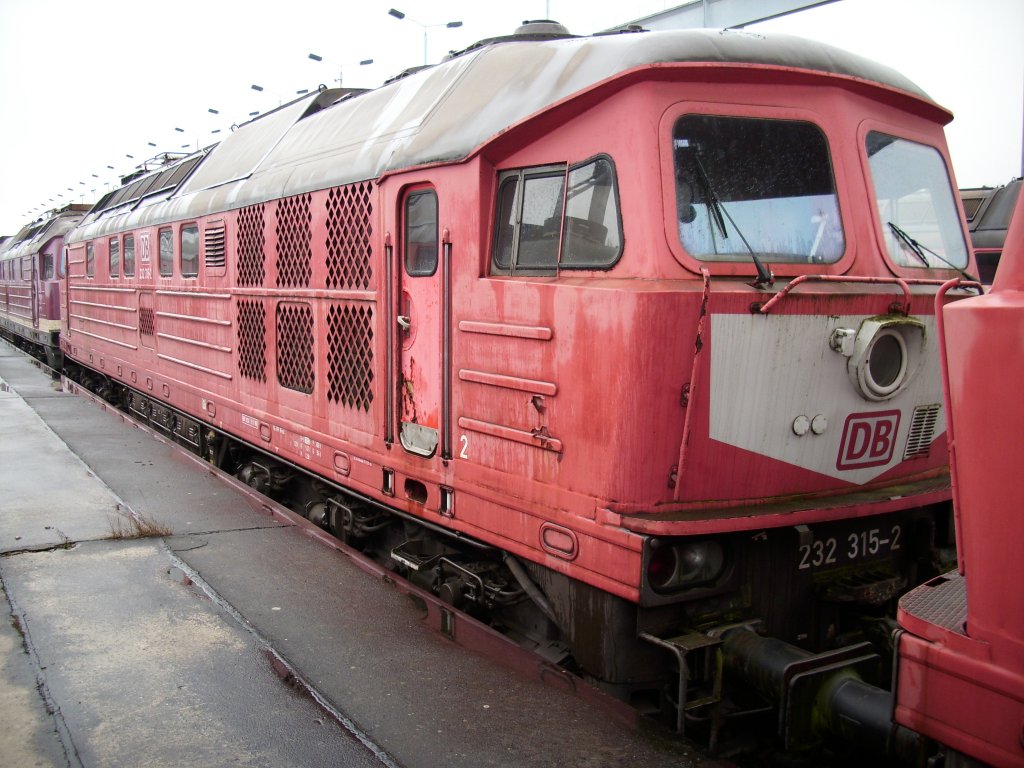 232 315-2 ex.Bh Saalfeld am 24.Januar 2009 in Mukran West.