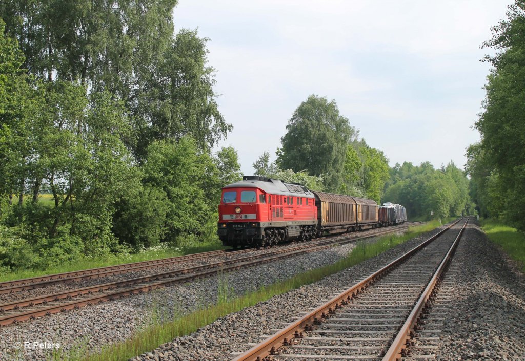 232 384-0 mit dem 45362 Cheb - Nrnberg bei Schnfeld. 09.06.13