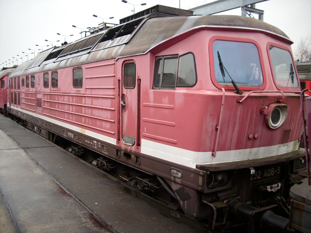 232 408-5 ex.Bh Nrnberg am 24.Januar 2009 in Mukran West.