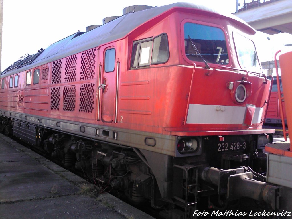 232 428-3 (BW Halle) in Mukran am 4.3.13