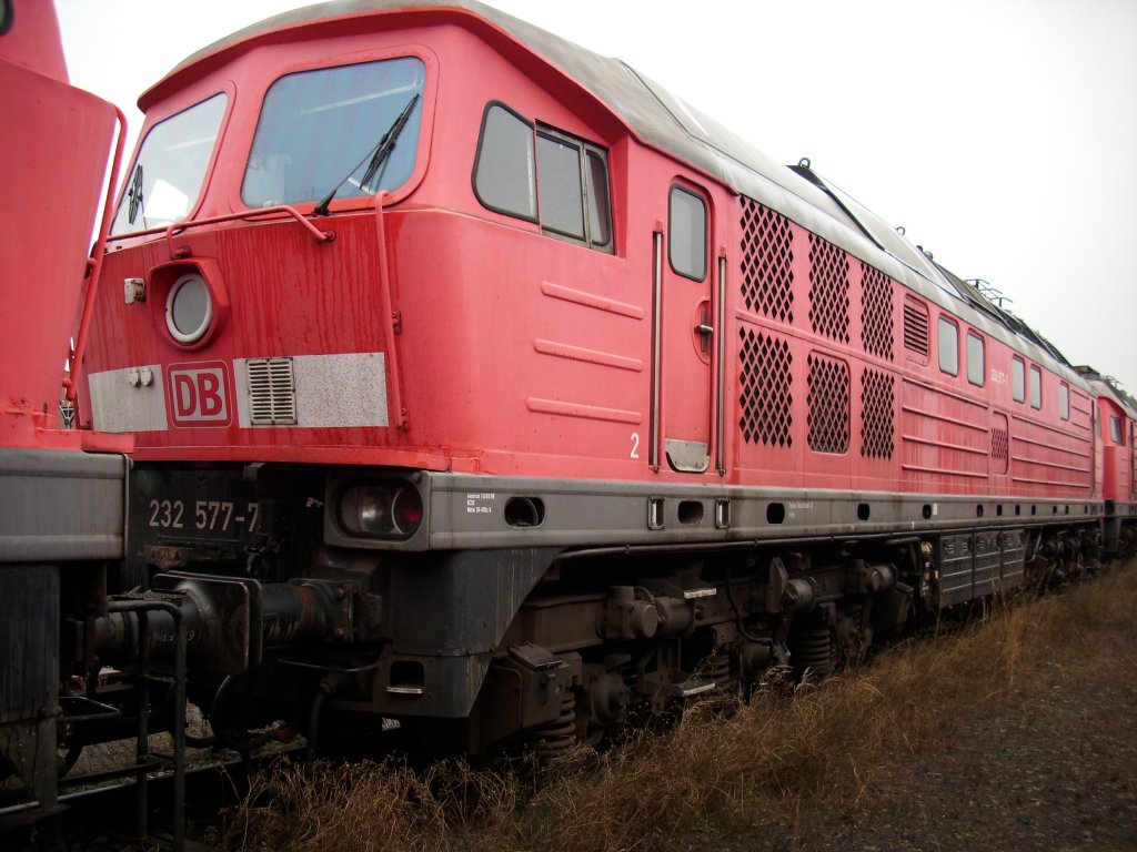 232 577-7 ex.Bh Nrnberg am 24.Januar 2009 in Mukran West.Zur Verschrottung am 23.Mrz 2010 abgefahren.