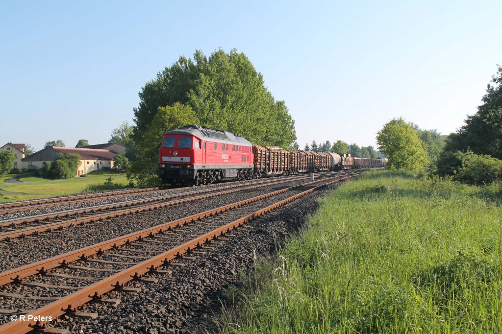 232 589-2 mit dem umgeleiteten 45360 Cheb - Nrnberg bei Schnfeld. 05.06.13