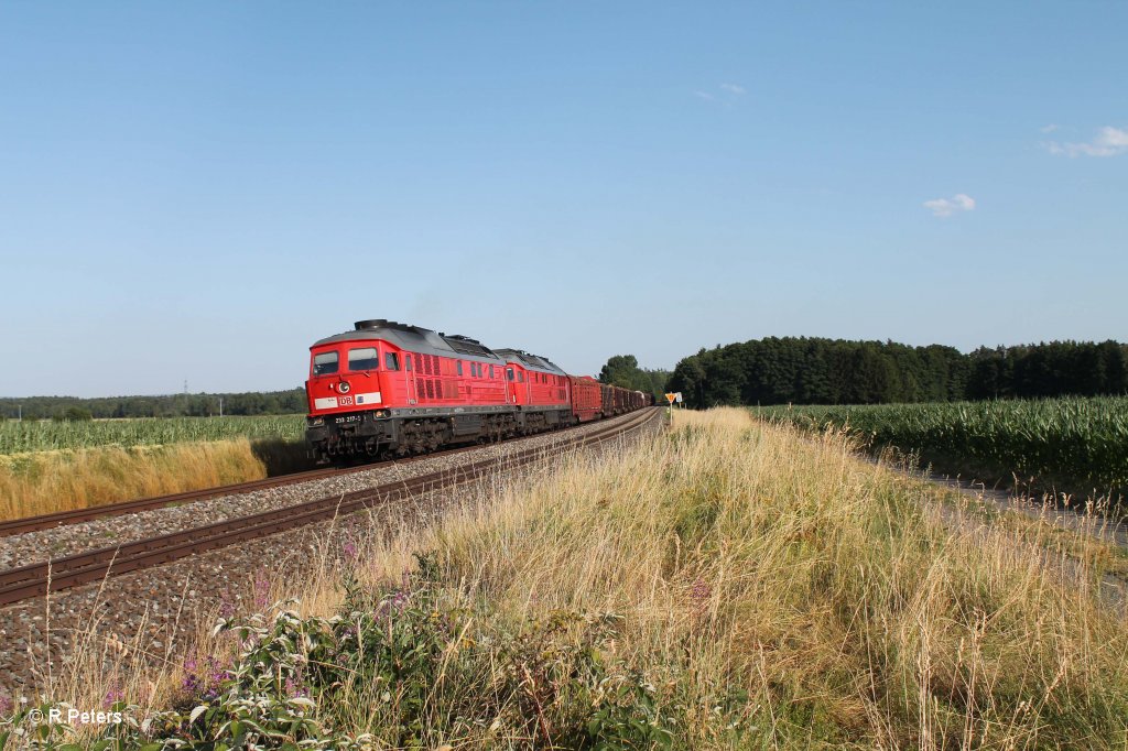 233 217-9 + 232 359-0 mit dem 56743 NN-NMR bei Obertich. 28.07.13