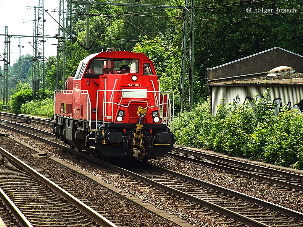 261 098 auf solofahrt durch harburg am 18.06.13