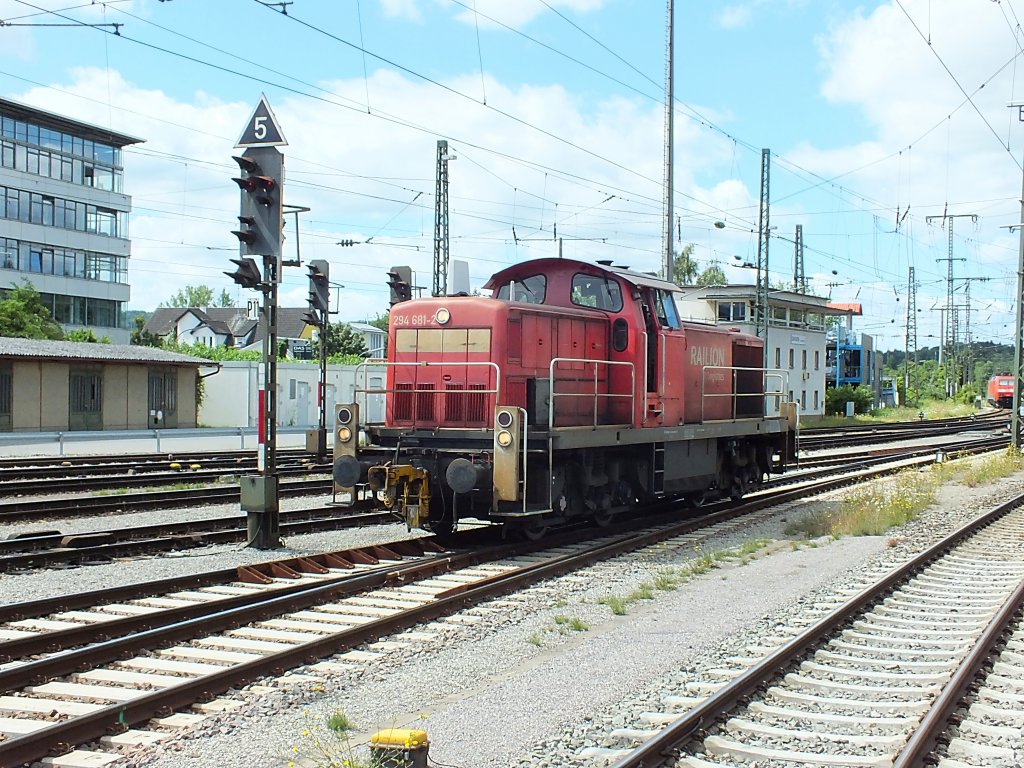 294 681 rangiert in Singen. 31.7.13