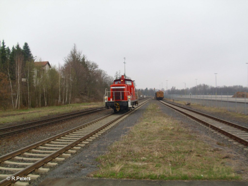 362 849-2 beim Umsetzten in Wiesau/Oberpfalz. 06.04.11