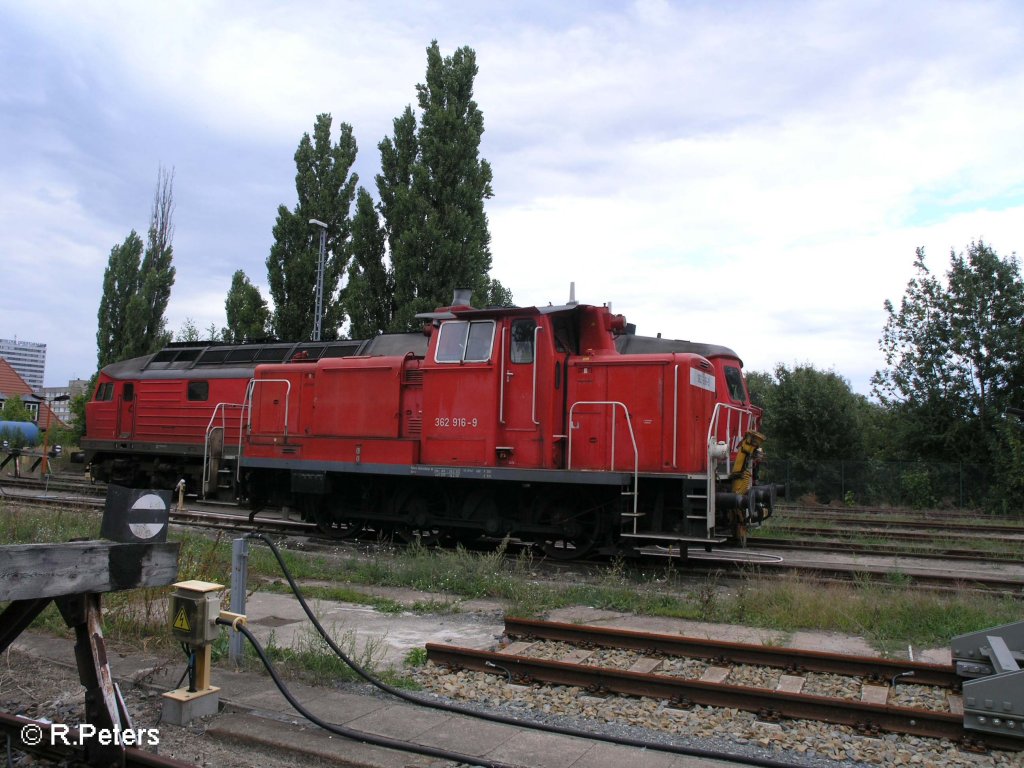 362 916-9 steht mmit einer 234 in Frankfurt/Oder abgestellt. 19.08.08