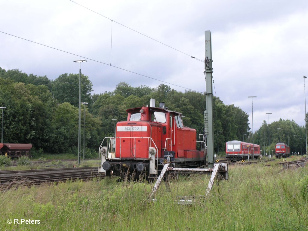 363 170-2 steht am 11.06.09 steht in Marktredwitz abgestellt. 11.06.09