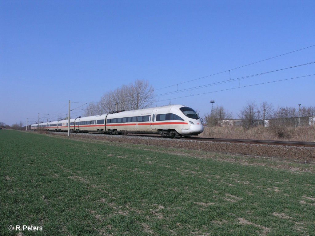 411 012-8  Freue und Hansestadt Hamburg  als ICE 1507 Hamburg Altona - Leipzig HBF bei Podelwitz. 29.03.11