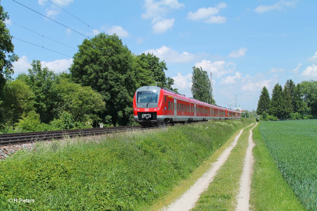 440 701-1 als RE 4072 Mnchen - Landshut - Passau bei Freising. 08.06.13