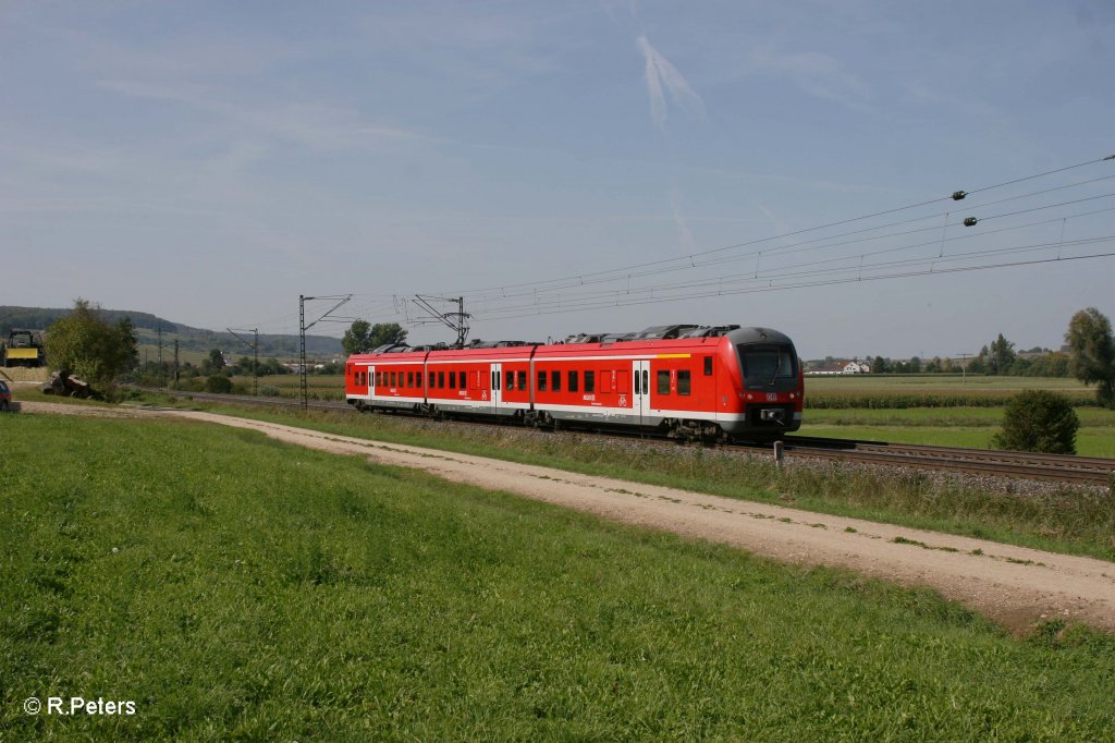 440 805-0 als RB58117 Wrzburg HBF - Treuchtlingen bei Wettelsheim. 16.09.11