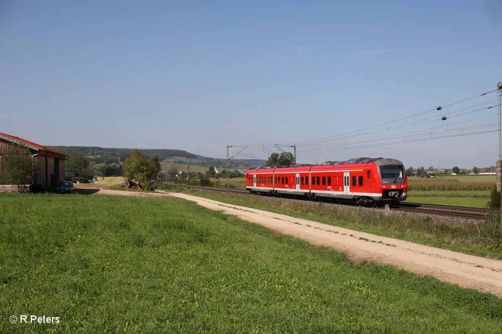 440 812-6 als RB 58113 Wrzburg HBF - Treuchtlingen bei Wettelsheim. 16.09.11