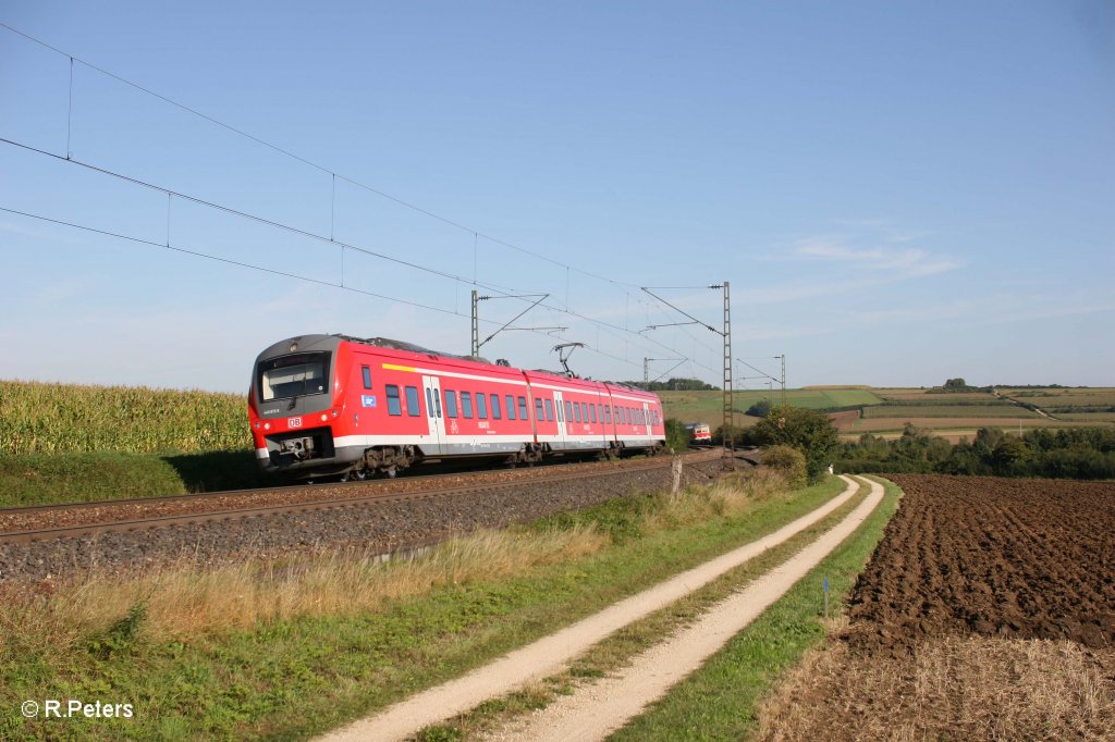 440 815-9 als RB58107 Gemnden - Treuchtlingen bei Einfahrt Treuchtlingen. 16.09.11