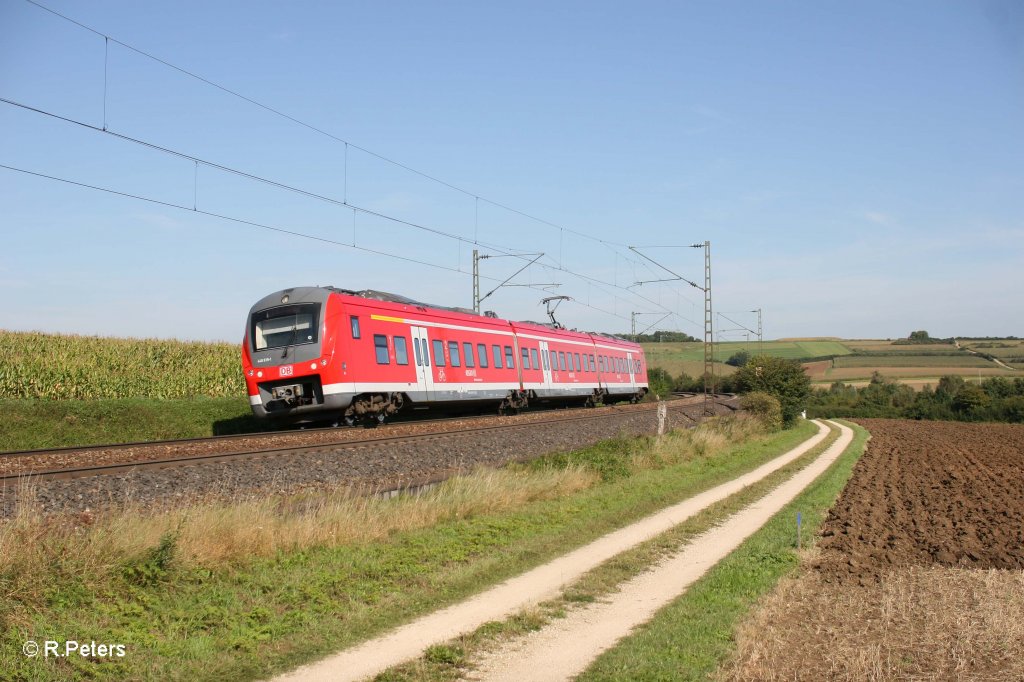 440 819-1 als RB 58109 Wrzburg HBF - Treuchtlingen bei Einfahrt in Treuchtlingen. 16.09.11