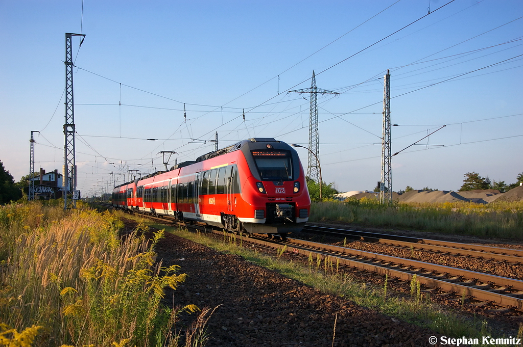 442 126/626 & 442 129/629 als RB21 (RB 18679) von Berlin Hbf (tief) nach Potsdam Griebnitzsee in Satzkorn. 23.08.2012