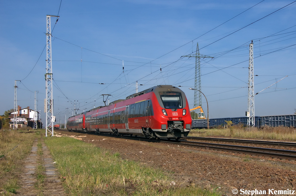 442 129/629 & 442 125/625 als RB21 (RB 18669) von Wustermark nach Potsdam Hbf in Satzkorn. 20.10.2012