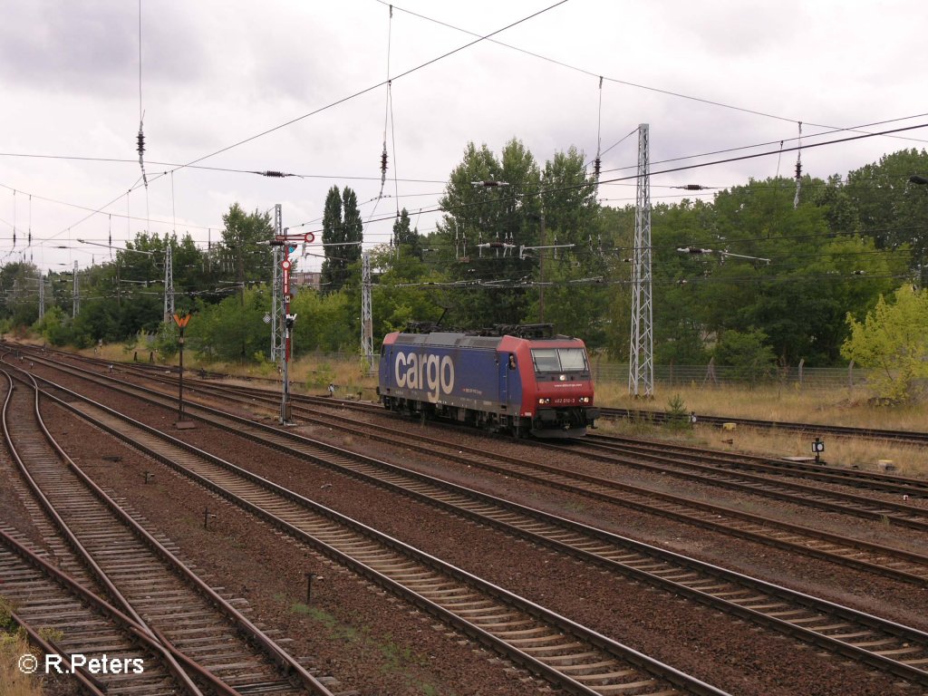 482 016-3 rollt in Eisenhttenstadt ein um ein Kesselzug abzu holen. 12.07.08