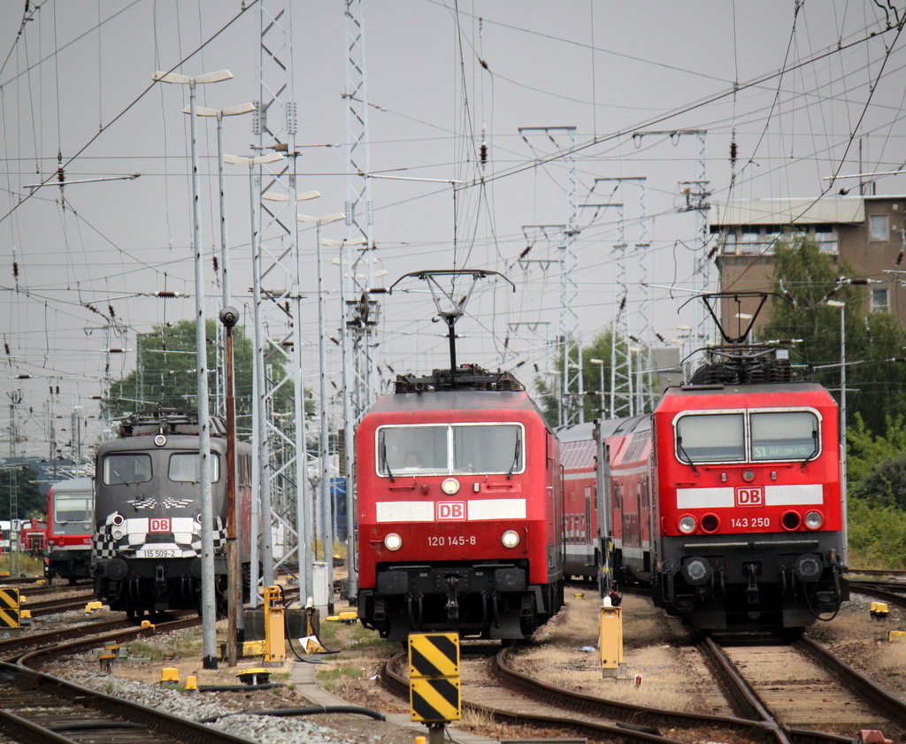 4xLok´s auf einen Streich gab es am 10.08.2013 im Rostocker Hbf.