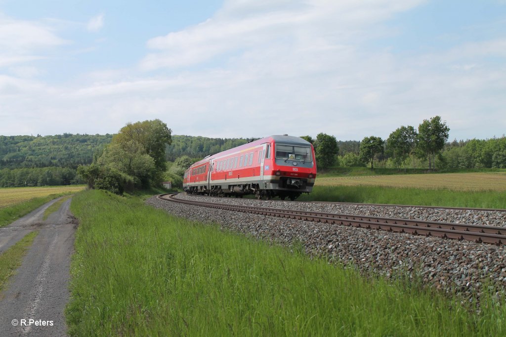 610 013 + 610 005 als RE3696 Regensburg - Hof bei Oberteich. 04.06.13