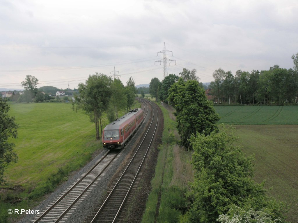 610 502 als RE3564 nach Nrnberg bei Richt. 26.05.10