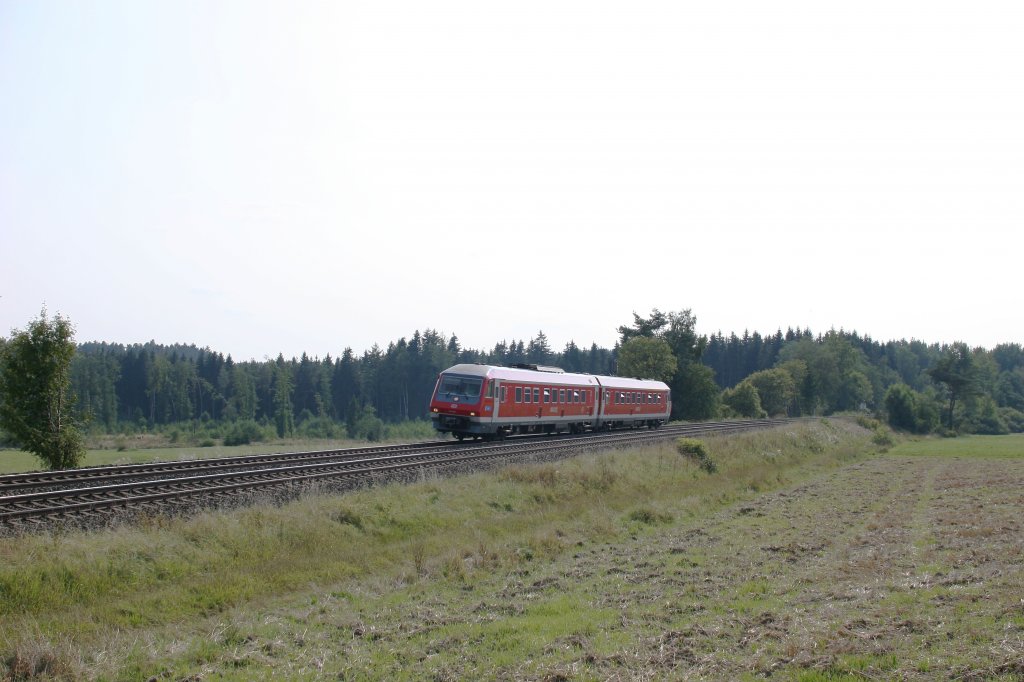 610 505 als RE5261 Nrnberg - Chep bei Waldershof. 04.09.12