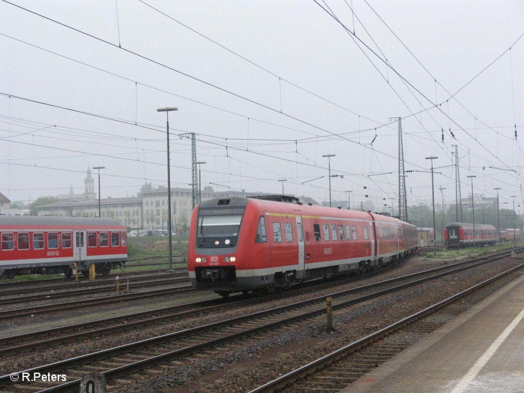 612 097-6 setzt im Regensburger HBF um. 01.05.09