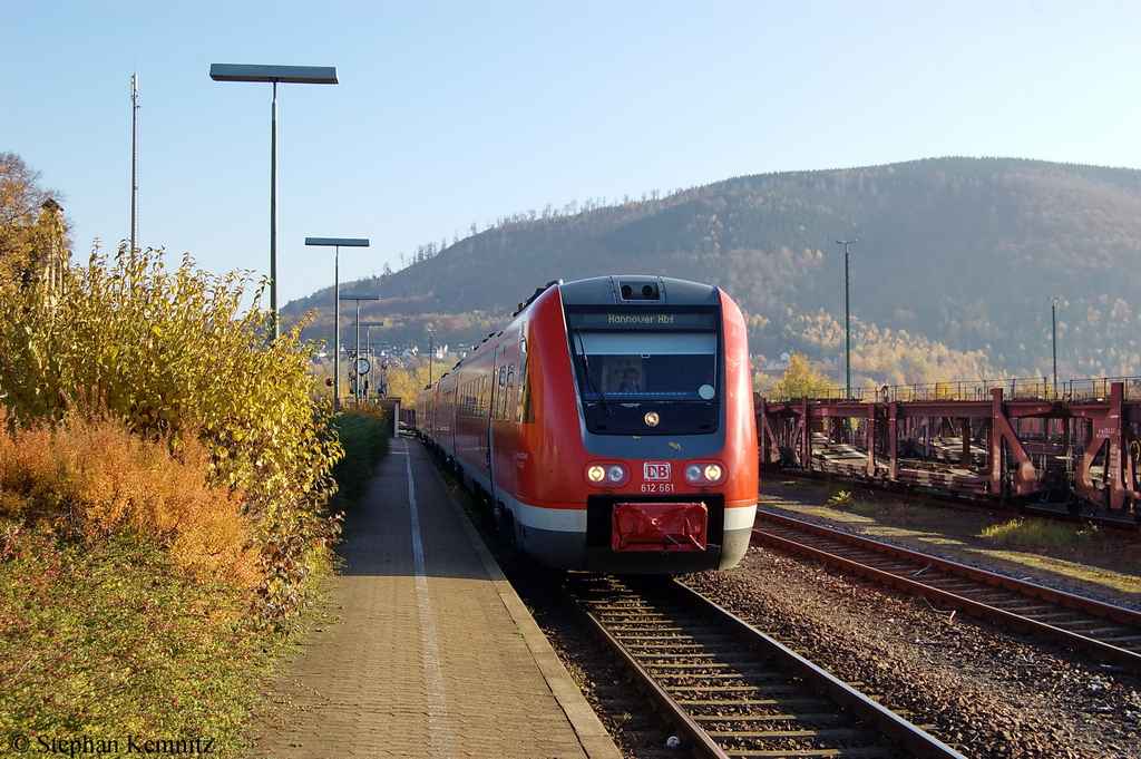 612 161/661 & 612 014/514 als RE4 (RE 3610) von Halle(Saale) Hbf nach Hannover Hbf in Oker. 01.11.2011