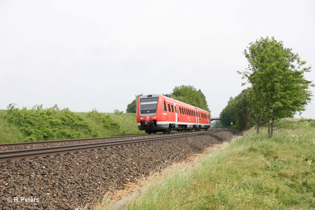 612 520-7 als RE 3452 Dresden - Nrnberg bei Waldershof. 31.05.12