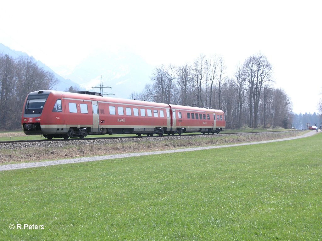 612 576 rollt kurz vor Altstdten als Re Ulm. 17.04.10