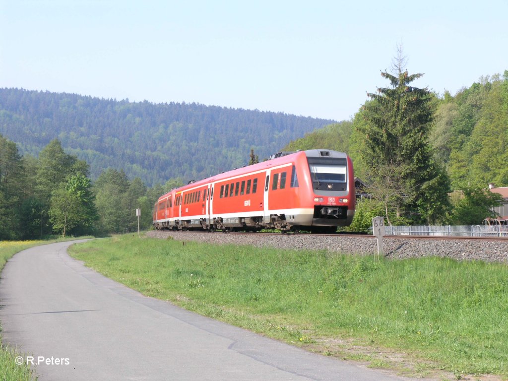 612 652-8 als 3002/3022 nach Wrzburg bei Kauernburg. 22.05.10