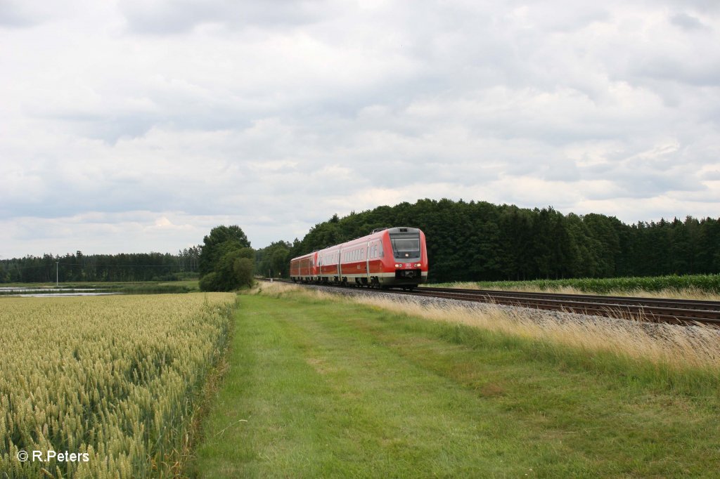 612 656-9 + 612 557-9 als RE 3694 Gera bei Oberteich. 15.07.11

