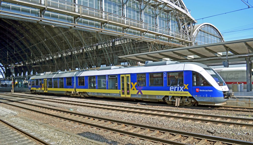 648 487 als erx 84011 Bremen Hbf - Uelzen am 08.04.2012 in Bremen Hbf