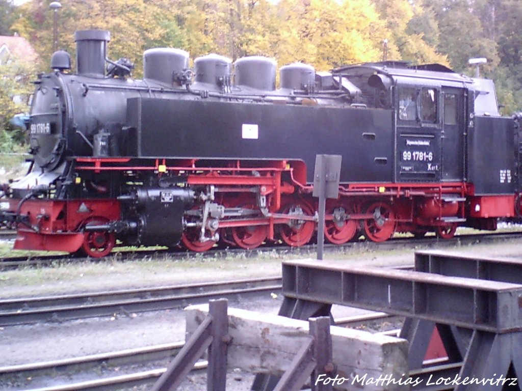 99 1781 abgestellt im Kleinbahn BW Putbus am 27.10.12